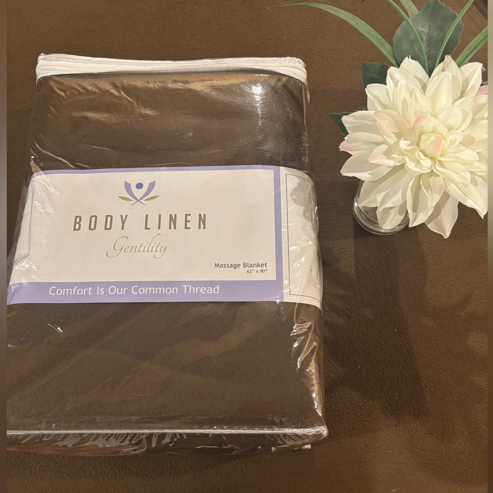 Body linen fleece massage table blanket